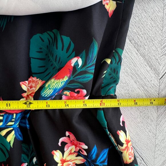 Simons | Contemporaine Sleeveless Tropical Floral Jumpsuit - Size 14 - Picture 12 of 16